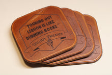 Load image into Gallery viewer, Leather Whiskey Coasters
